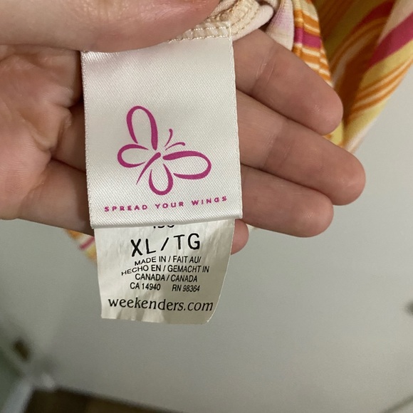 Spread Your Wings Tank XL orange pink yellow - Picture 3 of 3